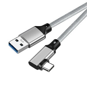 yzUSB-C & USB-A 3.1(Gen2) P[u L 1.5m (10Gbpsf[^]) LpoieJun PD/QC 60W [d USB A to USB CP[u X}[gtH/^ubg/Q[@̃^Cvc@ɑΉ (O[)