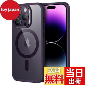 【送料無料】ESR iPhone 14 Pro 用 ケース MagSafe対応 ワイヤレス充電 いphone14pro ケース HaloLock搭載 ハイブリッド磁気ケース 耐衝撃性 米軍MIL規格の保護 傷に強い背面 6.1インチ パープル Classic Series
