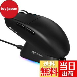 �y���������zMAMBASNAKE x ATTACK SHARK G3PRO �Q�[�~���O�}�E�X ���� ���C�[�d�h�b�N�� RGB �[�d�X�^���h ���C�����X bluetooth �L���Q�[�~���O�}�E�X 3���[�h ���E�Ώ� 59g ��ɐe���� PAW3311 BK52820 25000D