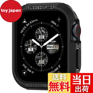 �y���������zSpigen Apple Watch �P�[�X 41/40mm�yApple Watch SE3/9/8/7/SE2/SE/6/5/4 �Ή��z���� �Ռ��z�� ���h�~ �ϏՌ� �ی�J�o�[ �A�b�v���E�H�b�`�P�[�X ���M�b�h�E�A�[�}�[ 061CS24480 (�u���b�N)