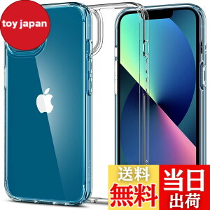 �y���������zSpigen iPhone13Mini�P�[�X ���� �ϏՌ� �ČRMIL�K�i�擾 TPU �o���p�[�P�[�X 2�d�\�� ���菝�h�~ ���ϗ}�� ���C�����X�[�d�Ή� �E���g���E�n�C�u���b�h ACS03317 (�N���X�^���E�N���A)