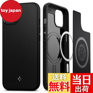 �y���������zSpigen iPhone13Mini�P�[�X Magsafe �}�O�l�b�g���� �ČRMIL�K�i�擾 �ϏՌ� �d��30g TPU ����~�� ���C�����X�[�d�Ή� ���菝�h�~ �}�O�E�A�[�}�[ ACS03680 (�}�b�g�E�u���b�N)