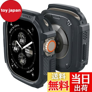 �y���������zSpigen Apple Watch �P�[�X 49mm�yApple Watch Ultra2 / Ultra �Ή��z���� �Ռ��z�� ���h�~ �ϏՌ� �ی�J�o�[ �A�b�v���E�H�b�`�P�[�X ���M�b�h�E�A�[�}�[ ACS07385 (�_�[�N�E�O���[)
