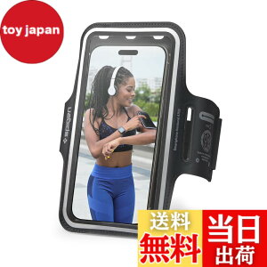 �y���������zSpigen �����j���O �A�[���o���h �X�}�z �ő�6.9�C���`�Ή� ���y�� �h�� iPhone 15 14 13 12 11 Pro Max, Samsung S24 S23 Ultra �Ή� �A�[���o���h AMP07187 (�u���b�N)