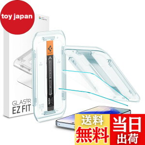 �y���������zSpigen Pixel 10 Pro XL/Pixel 9 Pro XL �����K���X�t�B���� 2���� 9H+�d�x �\��t���L�b�g�t�� �w��F�ؑΉ� ��U�h�~ �w��h�~ �������H �ی�t�B���� EZ Fit AGL08445 (�N���X�^���E�N���A)