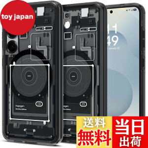 �y���������zSpigen Galaxy S25 �P�[�X Magfit�Ή� �N���A �X�g���b�v�z�[�� �ČRMIL�K�i �E���g���E�n�C�u���b�h�E�}�O�t�B�b�g ACS09003 (�[���E�����E�u���b�N)