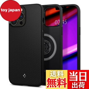 �y���������zSpigen iPhone 13 Pro Max �P�[�X Magsafe�Ή� �}�O�l�b�g���� TPU ���C�����X�[�d�Ή� �ČRMIL�K�i�擾 �ϏՌ� ���菝�h�~ �}�O�E�A�[�}�[ ACS03226 (�}�b�g�E�u���b�N)