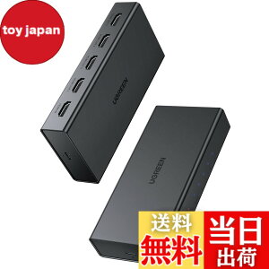 �y���������zUGREEN HDMI ���z�� 1����4�o�� 4K@60Hz HDMI �X�v���b�^�[ �����ؑ� 4��ʓ����o�� HDMI1.4 PC HDTV DVD Xbox PS5/PS4/PS3/Switch�Ή�