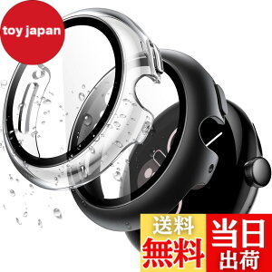 �y���������z�y2���Z�b�zAIYYXX Pixel Watch 3 45mm �P�[�X �Ή� Google Pixel Watch 3 45mm �P�[�X �ی� �K���X�t�B���� ��̌^ PC+TPE�ގ� ��d�\�� �ȈՒ��E �V���v�� �X���� �y�� ���菝 �h�~ �w��h�~ ��