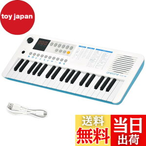 �y���������zONETONE �����g�[�� �d�q�L�[�{�[�h �~�j37���� LED�f�B�X�v���C���� USB-MIDI�Ή� ���{��\�L OTK-37M �F�F�z���C�g/�u���[
