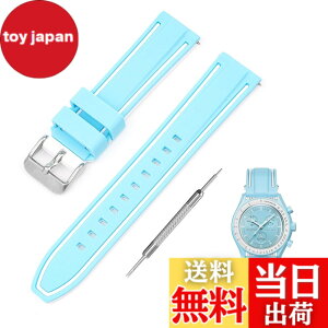 �y���������z[Jumpsunfun] 20mm ���v�o���h for SwatchxOMEGA Speedmaster MoonSwatch �X�E�H�b�`�ƃI���K�p�V���R�����v�x���g Quick Release �����H��t�� �F�F���C�g�u���[�E�z���C�g���C��