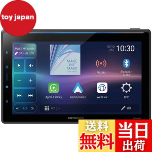 �y���������zPioneer �p�C�I�j�A �f�B�X�v���C�I�[�f�B�I AppleCarPlay AndroidAuto�Ή� Wi-Fi���[�^�[ �Z�b�g �F�F�u���b�N�A�T�C�Y�F10.1�C���`