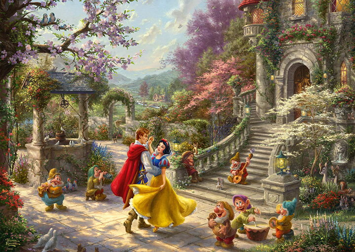 楽天市場 1000ピース ジグソーパズル トーマス キンケード 白雪姫と王子様 Thomas Kinkade Snow White 1000 Piece Jigsaw Puzzle 69 Cm X 49 Cm 並行輸入品 Toy Master