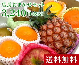 【送料無料】おまかせセット 3,240円(税込)【 ギフト箱入り 贈答用 母の日 父の日 お中元 贈り物 お彼岸 敬老 お年賀 お歳暮 ギフト 進物 お見舞い おまかせ　セット 果物 フルーツ 果物セット フルーツセット 詰合せ 季節のフルーツ お取り寄せ 3000円 果物 39ショップ】