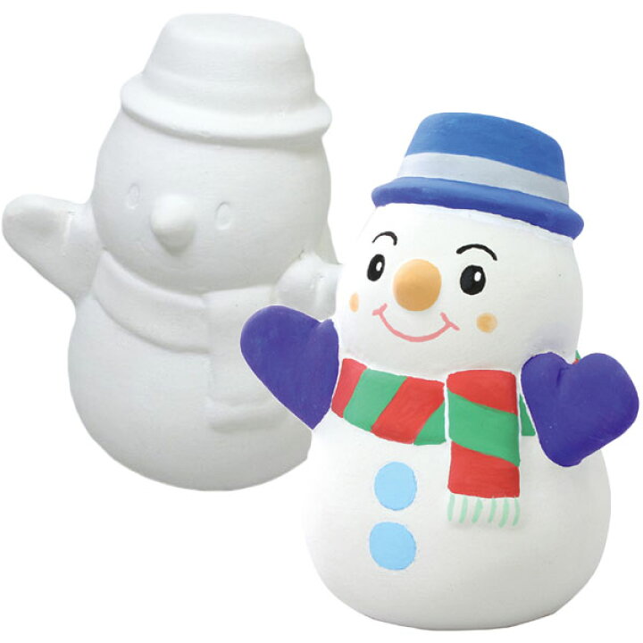 楽天市場】貯金箱 工作キット おえかき陶器貯金箱 ゆきだるま 雪だるま 