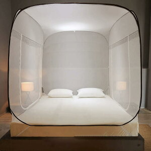 蚊帳 ワンタッチ 底付き 密度が高い 虫除け 蚊よけ ムカデ対策 折りたたみ 持ち運べる 収納便利 快適な安眠へ 収納便利 取り付け簡単