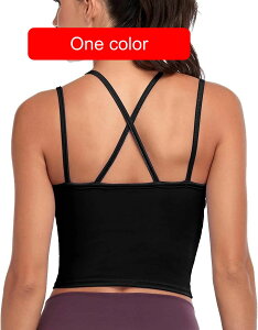 女性用 ハイインパクト スポーツブラ パッド入り スポーツブラ レディース ジム ヨガ ランニング ピラティス フィットネス ワークアウト クロップトップ セクシー クリスクロス バック付き