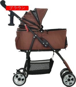 折りたたみ ペットカート ペットカート 分離式 取り外し可能 折りたたみ 多頭 中型犬 小型犬 猫 軽量 組立簡単 工具不要 介護用 ドッグカート 犬 猫 動物 ペット用品 (ブルー)