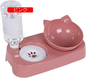 ペットフードボウル犬 猫 食器 小型 中型給水器 自動給水器猫食器 猫 えさ 皿 トランペット (ダークブルー)