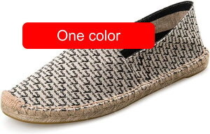 エスパドリーユシューズ メンズ レディース スリッポンスニーカー 無地 亜麻 男女兼用 リネン 大きいサイズ デッキシューズ 通気 蒸れない 防滑 履き心地いい コンフォート カジュアル ウォ