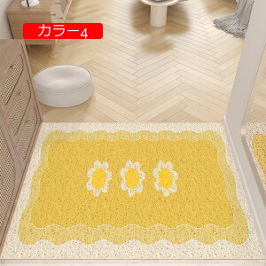 玄関マット 屋外 おしゃれ かわいい 屋外マット 汚れ落としマット PVC ビニール 花柄 80x120cm オシャレ インテリア 屋外兼用ウォッシャブル 雨 雪 フロアマット 業務用 家庭用 カラー