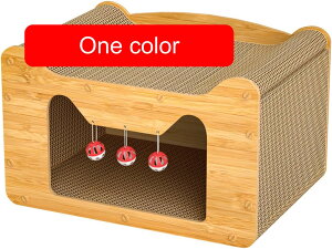 ハウス型猫用爪とぎ 爪とぎ柱も猫の巣 , ネコ おもちゃ 注文時に無料のベルボール , 猫ハウス 猫 ベッド 冬