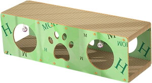 猫の爪とぎハウス プレイトンネル 猫の二段ベッド 段ボール キャットハウス 爪とぎ兼ベッド 猫の爪とぎ ベッド 両用 猫用爪とぎ 家具プロテクター 猫 爪研ぎ 段ボール キャットハウス 爪と