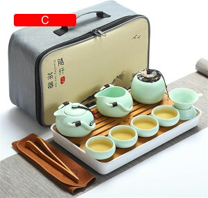ティーポット和風急須 茶具セット湯呑みセット 番茶器セット マルチ ティーセット 陶器 ティーポットティーカップ 急須 茶こし 旅行 お出かけ用 収納バッグ付き 中国茶器 茶器乾燥ティート