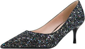 パンプス 痛くない結婚式 レディース ポインテッドトゥパンプス シューズ キラキラ ウェディングシューズ ハイヒール ピンビール ブライダルシューズ ラインストーンパーティー キャバ嬢