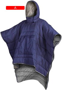 アウトドア スポット ウェアラブル マント 大人用寝袋 アウトドア 大型 人型。 ウルトラライトダウンコットンウィンター増厚