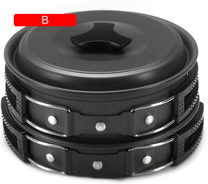 キャンプ用食器 キャンプクッカーセット 調理セット 登山用鍋 食器 ポータブル キャンピング鍋 屋外 花見用食器 旅行用品 収納袋付き 1-2人 小型 軽量 登山 防災 bbq コンパクトアウトドア