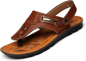 サンダル メンズ おしゃれ 2way レザーサンダル スリッパ トングサンダル 痛くない 夏用 ビーチサンダル スポーツサンダル アウトドア ストラップサンダル 滑り止め 履きやすい 夏用 おしゃ