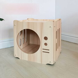 ペットハウス テレビ型 木製品 ケース型 頑丈 室内 室外 ペットベッド 通年適用 清潔便利 お手入れ簡単 保温防寒 キャットハウス 子型犬 可愛い おしゃれ 柔らかい ぐっすり眠れる 小動物 家 猫