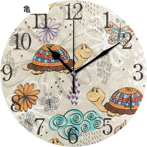 掛け時計 置き時計 壁掛け時計 時計 壁掛け 連続秒針 リビング 部屋飾り ギフト プレゼント 贈り物 おしゃれ 部屋装飾 北欧 (うちわ 和風)