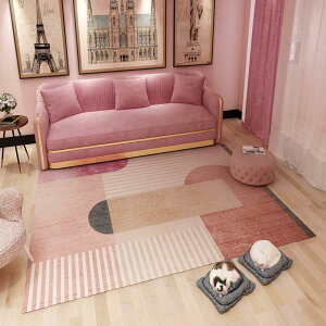 北欧デザイン 長方形 カラフル ラグマット 抽象的 カラー 綺麗め カーペット モダンデザイン 水洗い 180CM*280CM 夏用 ベッドサイドマット 防ダニ モダンなラグ 家庭用 室内 居間 大判