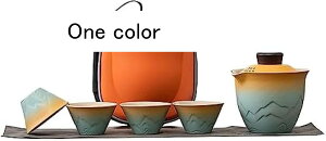 ティーセット 茶器セット 急須 湯呑セット 茶皿 和風 中国茶 収納バッグ付き 高級 おしゃれ 旅行ティーセットーカップシンプルな和風 陶器 窯変茶器茶碗 贈り物にも コンパクト お出かけ用