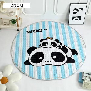 プレイマット 円形 ゲームマット チェアマット 遮音 キルトラグ キルティング加工 転倒防止 新生活 滑り止め キズ防止 防ダニ おしゃれ ゲームラグ キッズルーム 幼稚園 保育園 オールシー