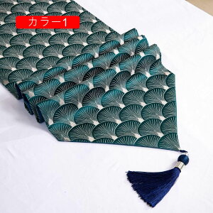 3色展開 テーブルランナー 32*120cm 小紋柄 玄関 カフェ エステ ネイル エレガント シック モダン おしゃれ かわいい クラシック ギフト プレゼント ダイニングテーブル サイドボード カ