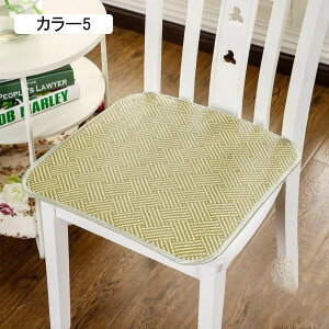 クッション 籐竹 40*40cm 座布団 涼み 竹 シーツ 竹マット デスク カラー1 チェア マットを快適に天然竹仕様 チェア シート マット 蒸れない 滑り止め 椅子 ソファー デスク 通気性 快