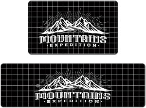 �䏊�}�b�g �@���� PVC �h�� �L�b�`���}�b�g �u���b�N �����` 45x75cm �R�ۖh�L �h�_�j ����~�ߕt�� �P�K�h�~ �Y���Ȃ� ���փ}�b�g �o�X�}�b�g ���ݐS�n�ǂ� �k�� �_�C�j���O���[�� ��