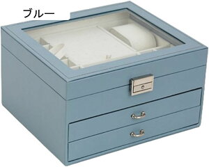 ジュエリーボックス アクセサリーケース ジュエリー収納 宝石箱 大容量 鍵付き 引き出し おしゃれ 小物入れ ピアス ネックレス リング 指輪置き 女の子 女性用 ブラック