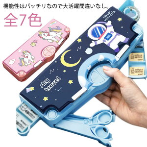 ペンケース 筆箱 小学生 女の子 キャラクター 中学生 鉛筆削り付き ふでばこ 軽量 筆入れ 筆入れ キャラクター 大容量 文具 文房