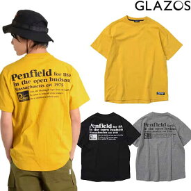 GLAZOSグラゾス【Penfield】USAコットン・バックロゴ半袖Tシャツ140-170cm3742212