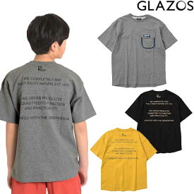 GLAZOSグラゾス【Penfield】USAコットン・ポケット付きバックロゴ半袖Tシャツ140-170cm3742213