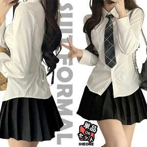 韓国 制服 ブラウス 卒業式 スーツ 女の子 単品 白シャツ 卒服 小学生 中学生 フォーマルスーツ ピアノ発表会 高校生 JK なんちゃって制服 入学式 スーツ フォーマル 黒 スカート ネクタイ 成