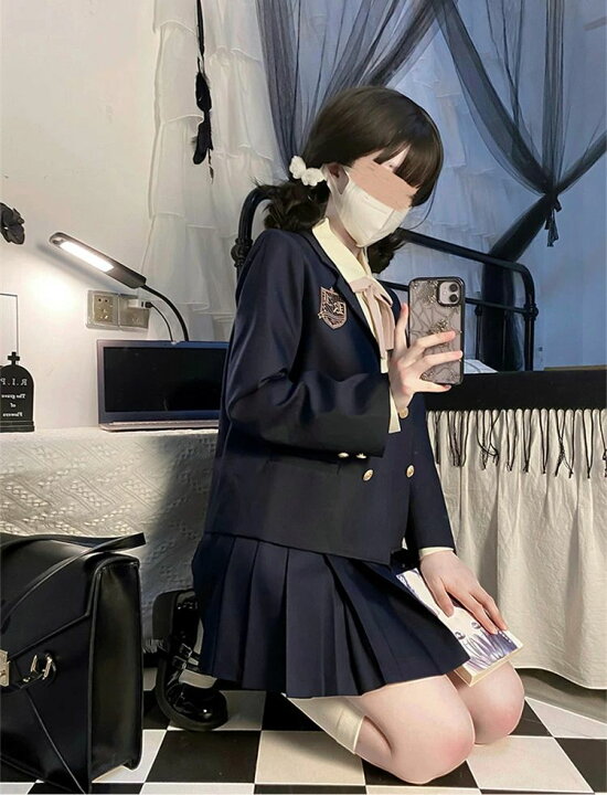 楽天市場】卒業式 スーツ 女の子 紺 韓国 制服 なんちゃって制服  