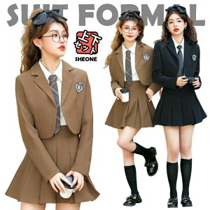 韓国 卒業式 スーツ 女の子 卒服 韓国 制服 高校生 入学式 スーツ 160 中高生 女子 中学生 小学生 小学校 黒 カーキ フォーマルスーツ おしゃれ ジュニア 3点セット ジャケット シャツ スカート