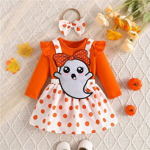 ハロウィン 1歳 2歳 ハロウィン ベビー 女の子 ハロウィーン衣装 ロンパース サロペットスカート 女の子 ハロウィン コスプレ 衣装 カボ