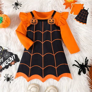 ハロウィン ベビー 女の子 ハロウィーン衣装 ハロウィン 1歳 2歳 ロンパース サロペットスカート 女の子 ハロウィン コスプレ 衣装 カボ