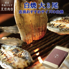 プレゼント ギフトうなぎ 白焼き 155-167g×3尾 大盛3人前 岩塩付送料無料 国産 愛知県産 専門店 39(サンキュー)ショップ 父の日 お中元 お祝い 誕生日 食べ物 真空パック 贈り物